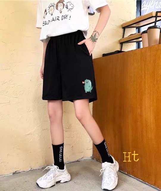 Quần ngố Khủng long phun lửa In 5D H2A377