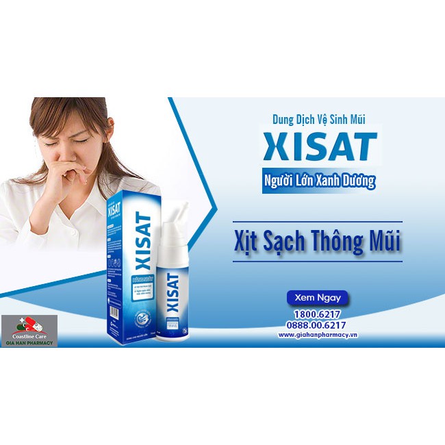 Xịt mũi XISAT người lớn + Trẻ em