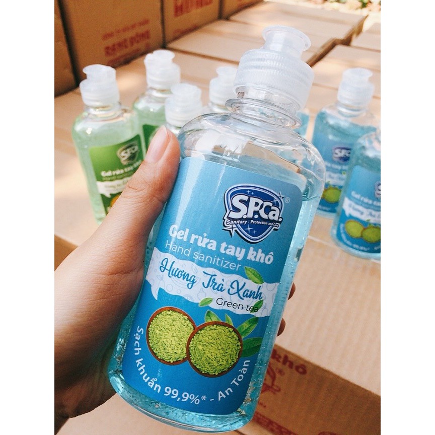 Gel Rửa Tay Khô SPCa 250ml Hương Dưa Gang - Nước Rửa Tay Khô Hương Dưa Lưới Sát Khuẩn Bảo Vệ Da Tay [Chính Hãng]