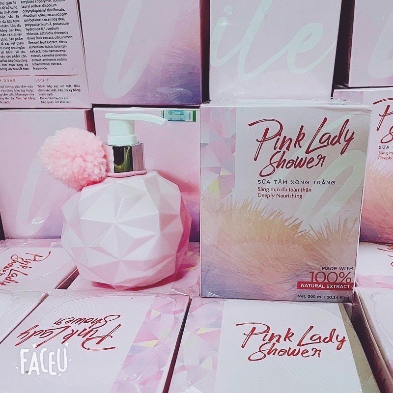 Sữa tắm xông trắng pink lady