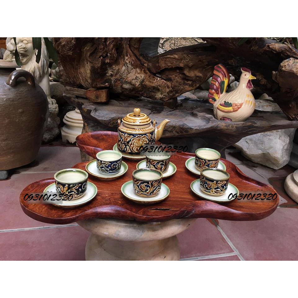 bộ ấm trà bát tràng