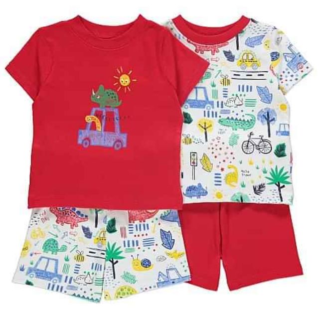 Sét 2 bộ đồ bé trai Geo