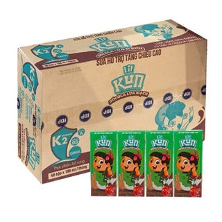 Thùng 48 hộp sữa chua uống hương Socola Lúa Mạch LiF Kun 180ml