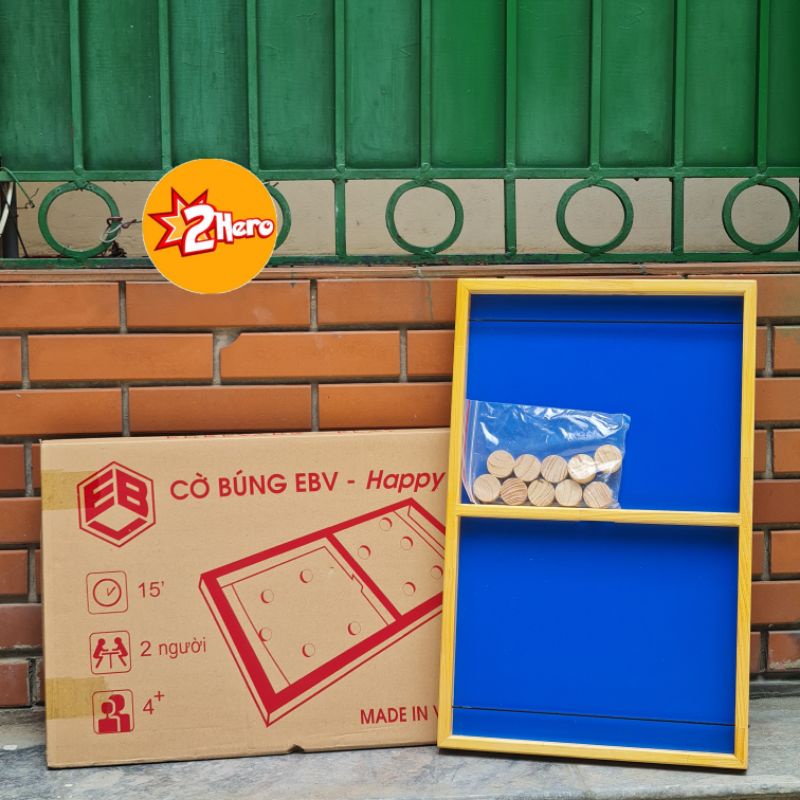 Cờ búng - Bàn cờ búng xuyên lỗ đối kháng - Gỗ An Toàn Em Bé Vàng