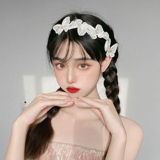 Cài tóc hồ điệp đính ngọc tiểu thư, phụ kiện chụp ảnh