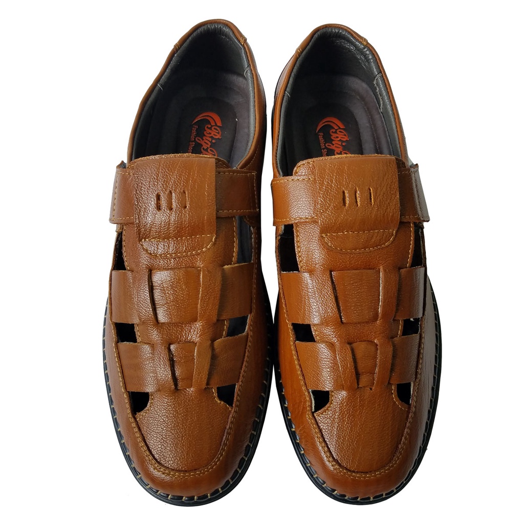 Giày Mọi Rọ Nam Da Bò Thật BIGBEN Cao Cấp GM242