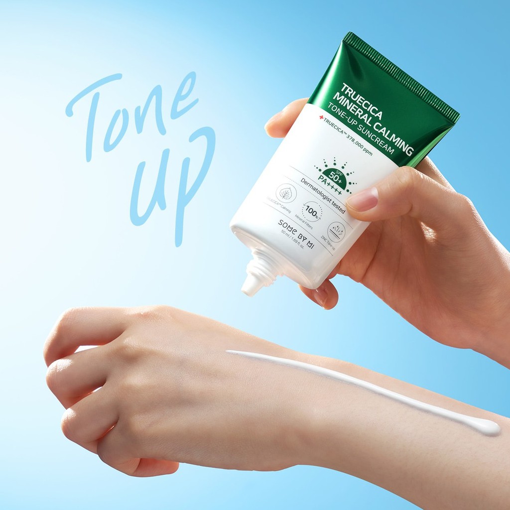 Kem Chống Nắng Some By Mi Truecica Mineral Calming Tone Up Suncream SPF50+ PA++++ 50ml