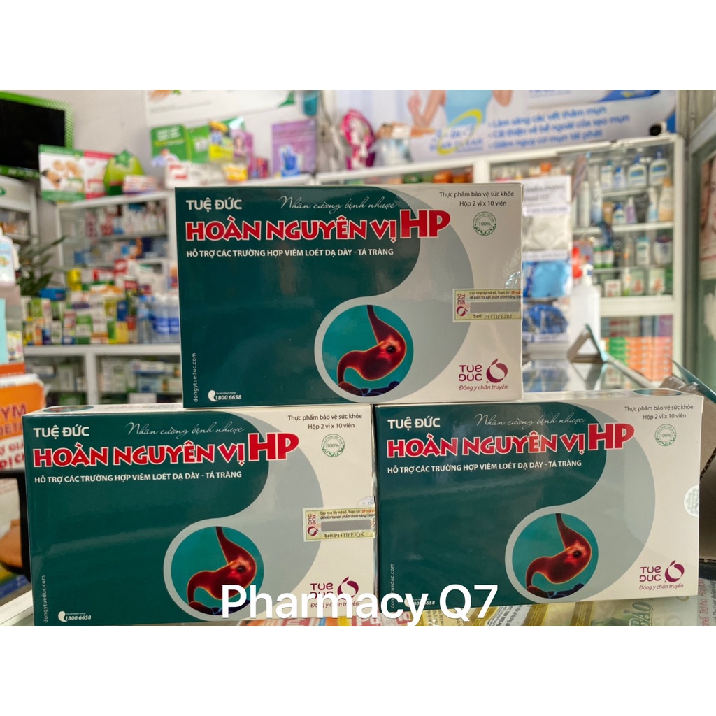 Tuệ Đức Hoàn Nguyên Vị HP - Viên Uống Hỗ Trợ Người Bị Viêm Loét Dạ Dày/ HOAN NGUYEN VI HP