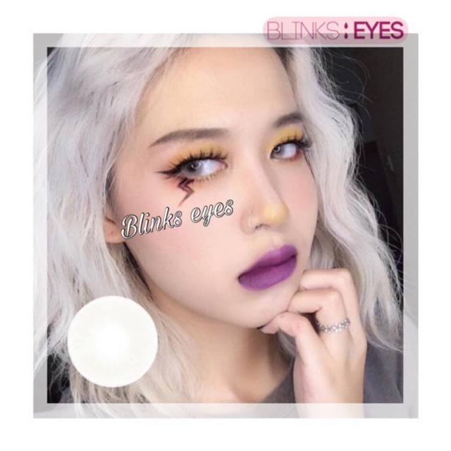 Kính Áp Tròng Xám Trắng Lens Mắt B141 Gray Lens [ còn 0-1 -1,5-2-4,5-5-5,5-6 độ ]