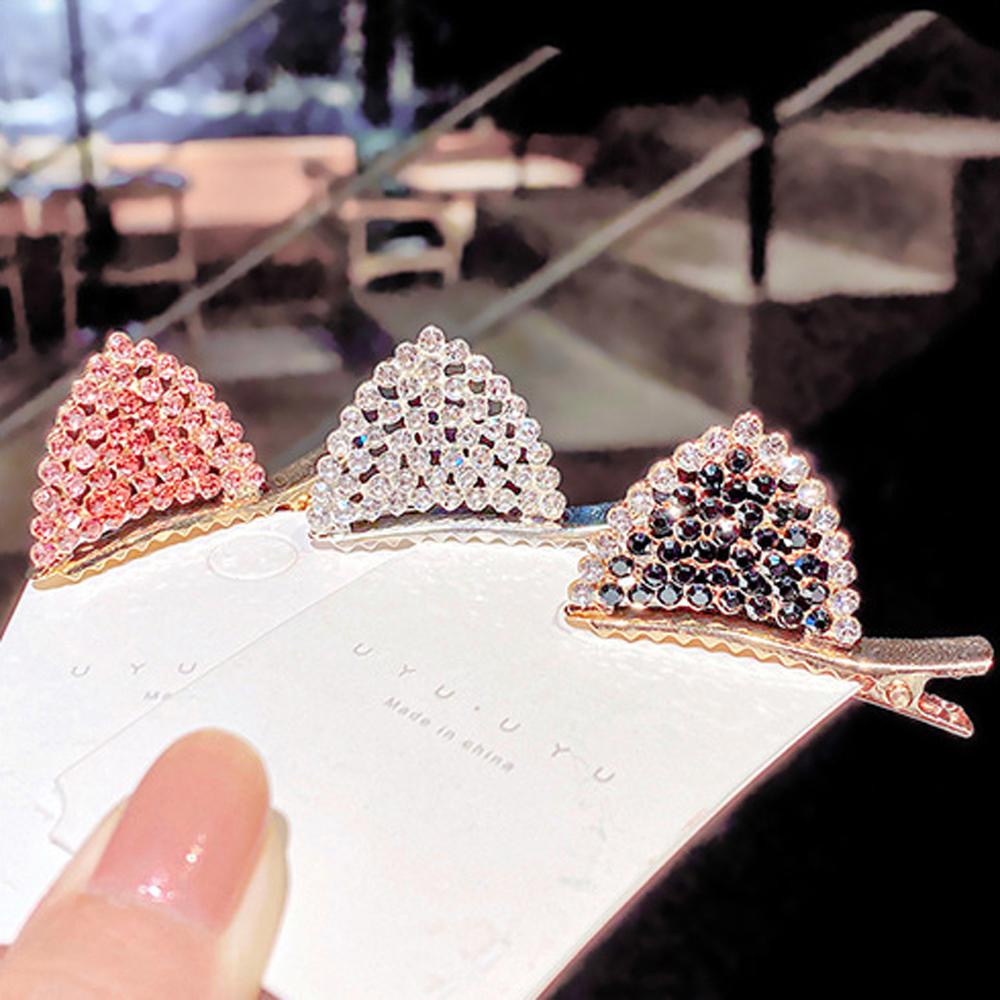 Kẹp Tóc Hình Tai Mèo Lấp Lánh Phong Cách Hàn Quốc Cho Nữ|Kẹp Tóc