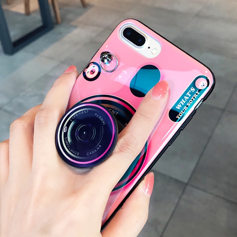 Ốp Điện Thoại Hình Máy Ảnh Có Dây Đeo Kiểu Vintage Cho Oppo A7 A3s A5s A12 A12e | BigBuy360 - bigbuy360.vn