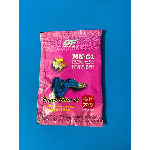 Pro Miniature Ocean Free thức ăn cao cấp cho cá bảy màu, thủy sinh (20gram)