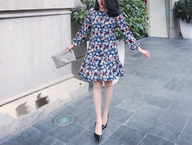 Đầm Suông Hoa Đuôi Cá