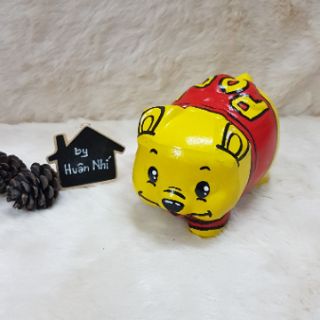Heo đất handmade - gấu Pooh