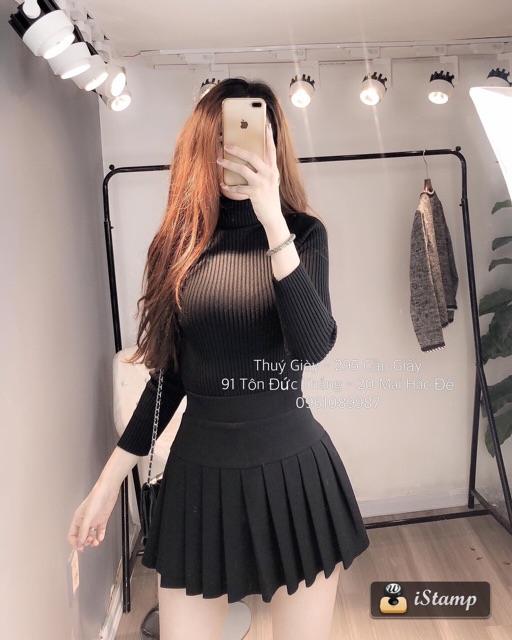 Chân váy dập ly kèm quần umi cao cấp | BigBuy360 - bigbuy360.vn