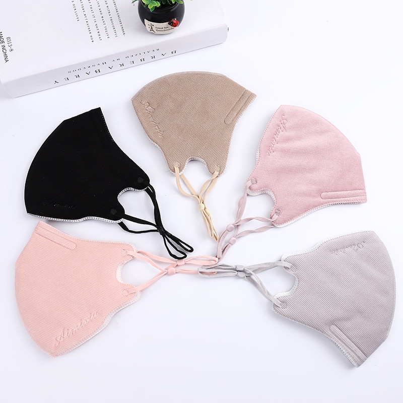 Khẩu Trang cotton 3 Lớp Dày Dặn Chống Bụi Thoáng Khí Có Thể Tái Sử Dụng Cho Nam Và Nữ