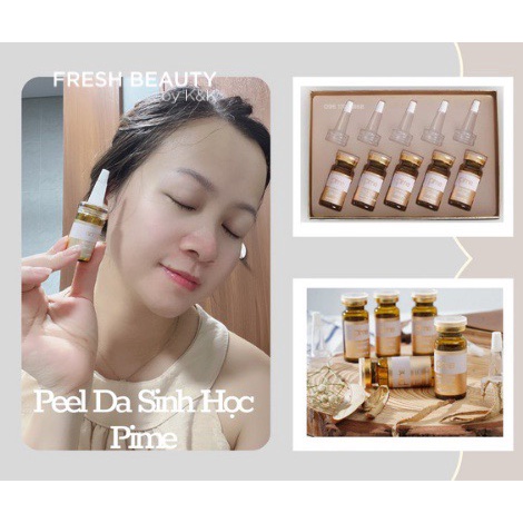 Set 5 Peel thay da sinh học Pime Sinbi Peel giúp tái tạo da mới, giảm thâm mụn, mờ sẹo, mờ nám, tàn nhang, sáng da 10ml