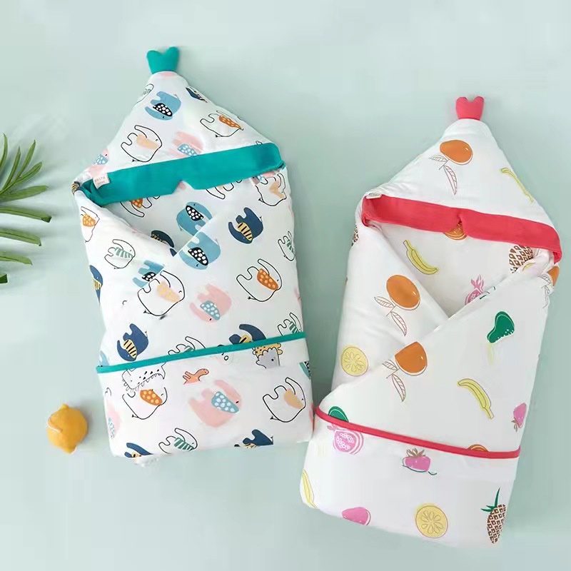 Chăn ủ sơ sinh trần bông cao cấp giữ ấm cho bé sơ sinh siêu mềm mịn Thị Nắng Store