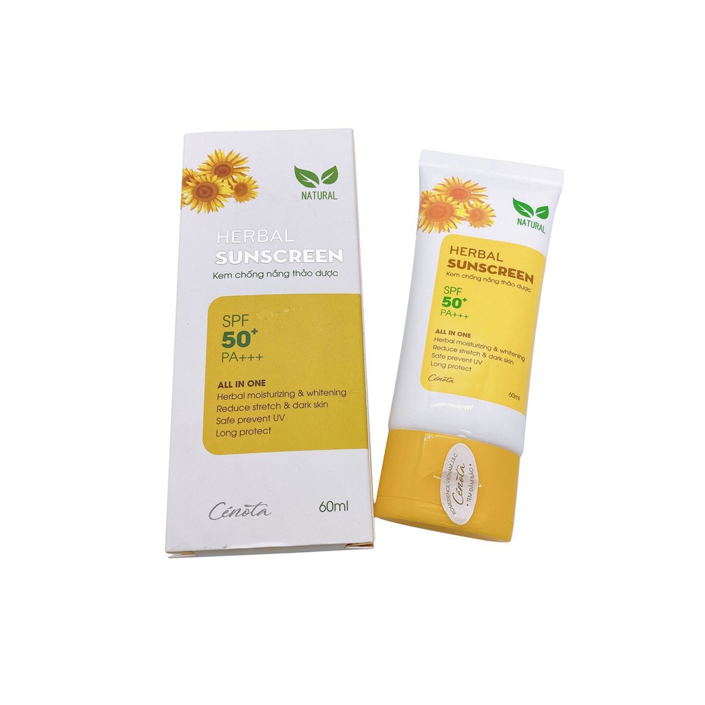 Kem chống nắng thảo dược, kem chống nắng Herbal Sunscreen, xoa dịu làn da