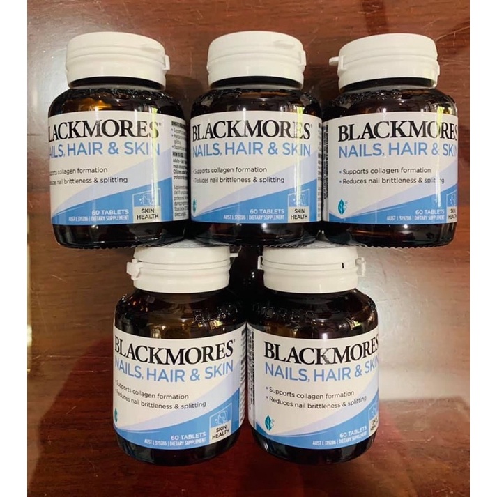 Viên Uống Làm Đẹp Da Tóc Móng Nail Hair Skin Blackmores 60 Viên