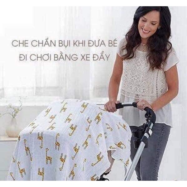 Khăn tắm xô MUSLIN sợi tre 100% cho bé