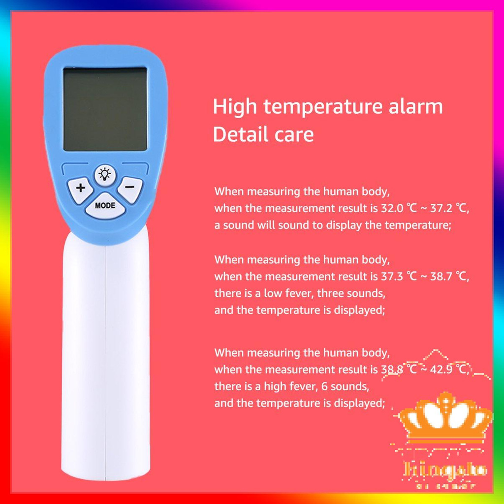 [Mới] infrared handheld thermometer household forehead thermometer LCD Digital Non-contact Body Temperature Meter English version