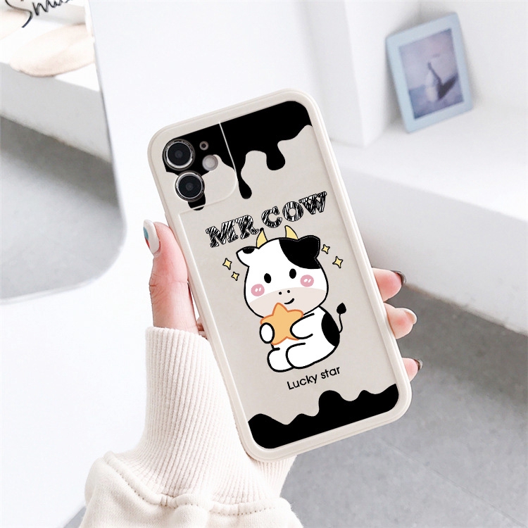 Ốp lưng iphone viền nổi star cow 5s/6/6plus/6s/6splus/7/7plus/8/8plus/x/xr/xs/11/12/pro/max/plus/promax - Awifi R5-10