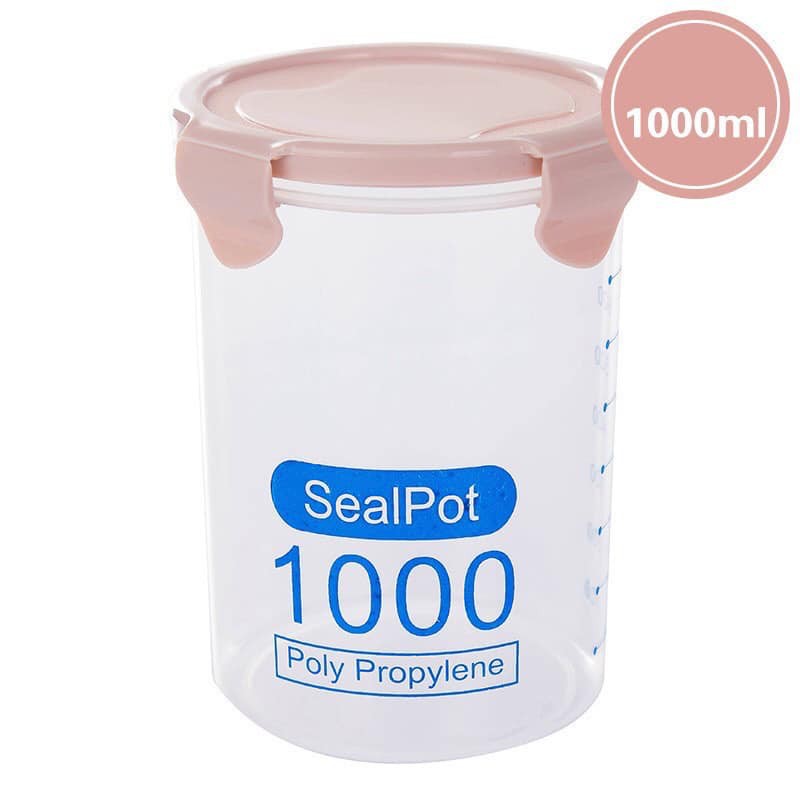 Set 3  hộp  đựng thực phẩm, hạt khô 600ml-800ml-1000ml