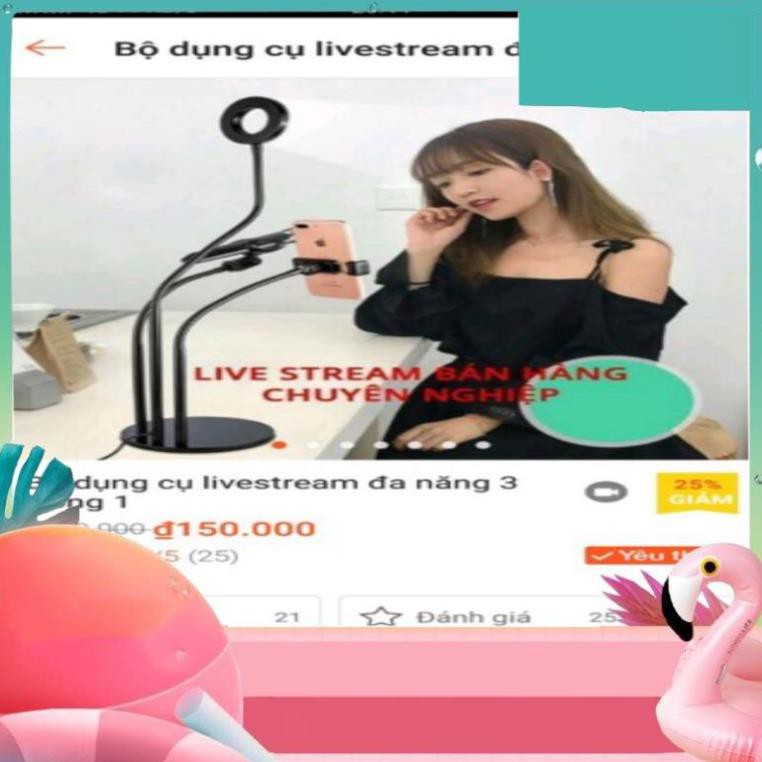 [ TUYỂN SỈ ] Bộ dụng cụ hỗ trợ livestream 3in1 < KHÔNG KÈM MICRO>