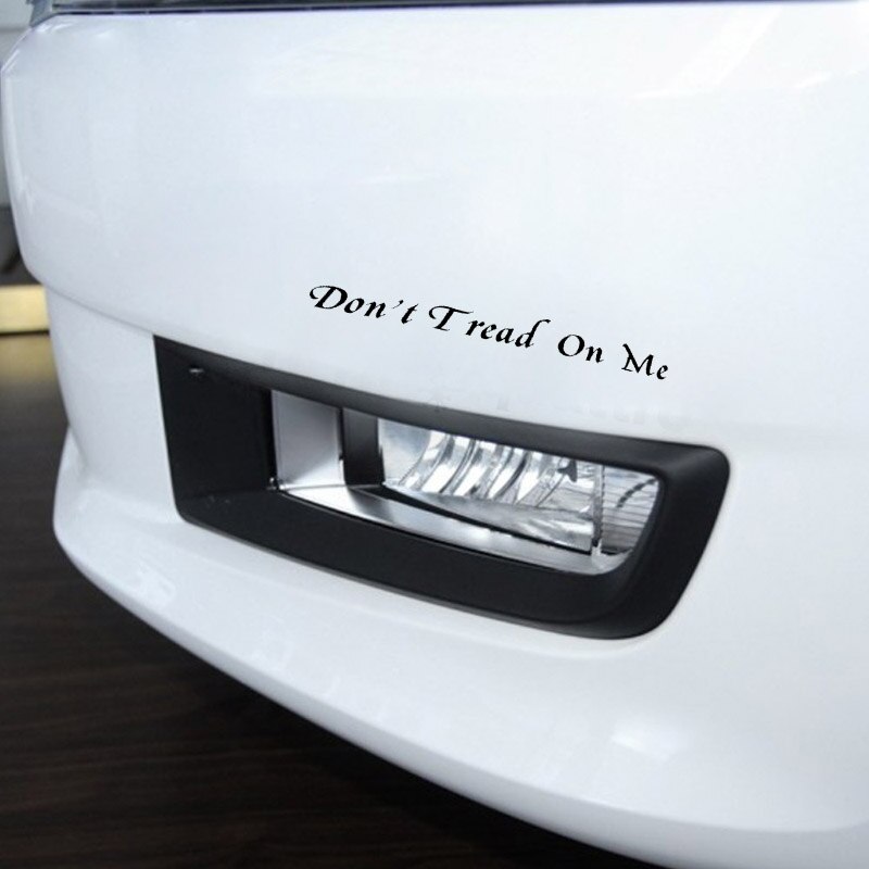 Decal Dán Trang Trí Xe Hơi Hình Chữ Don 't Tread On Me 19cmx2.1cm
