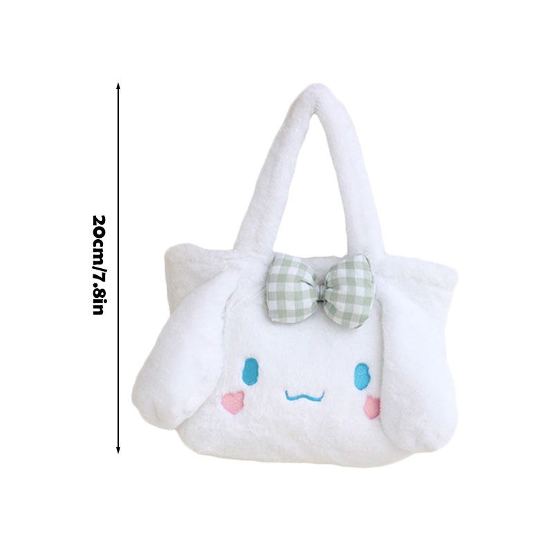 Túi Xách Đeo Vai Bằng Vải Bông Hình Kuromi Đáng Yêu Dành Cho Nữ