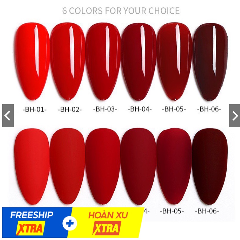Sơn gel As màu đỏ mã BH