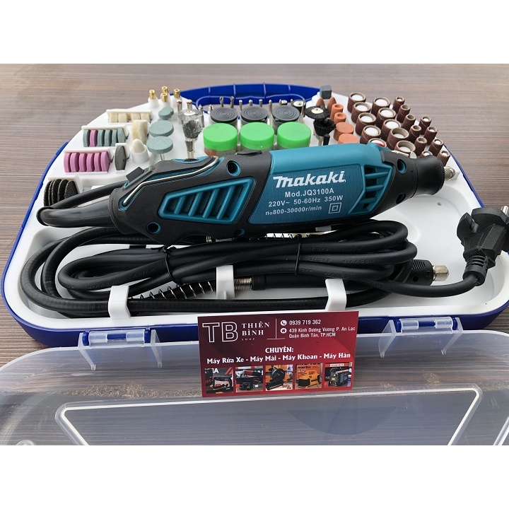 BỘ MÁY KHOAN , MÀI, CẮT , KHẮC ĐA NĂNG MKT 350W 100 CHI TIẾT 6 TỐC ĐỘ