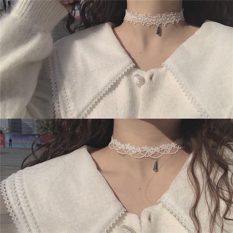 Choker ren hoạ tiết nổi mã 90-A1