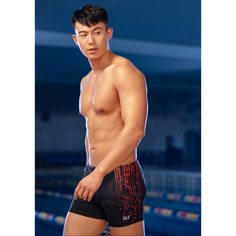 Quần bơi dạng đùi nam QB.02 phối màu đẹp cho anh em - Video shop làm