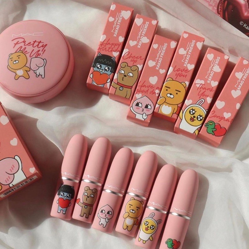 Son MAC x Kakao Friends (có sẵn 3 màu bản Powder Kiss)
