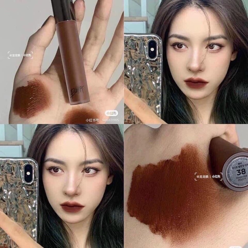 SON KEM BBIA LAST VELET LIP TINT ver 8 màu 38- Nâu chocolate