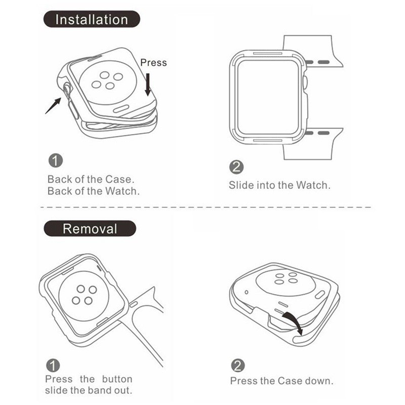Ốp Bảo Vệ Bằng TPU Mềm Nhiều Màu Sắc Cho Apple Watch 49mm 45mm 41mm 44mm 40mm 42mm 38mm Series Ultra / 8 / 7 / SE / 6 / 5 / 4 / 3 / 2 / 1