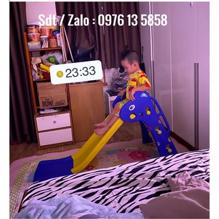 Cầu trượt mầm non nhựa nhập khẩu cho bé