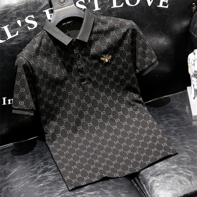 Áo Thun Polo Dáng Ôm Thêu Họa Tiết Độc Đáo Thời Trang Cao Cấp Cho Nam