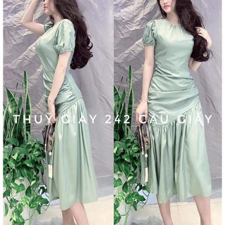 89k đầm suông đuôi cá dáng dài ( hàng bán live )