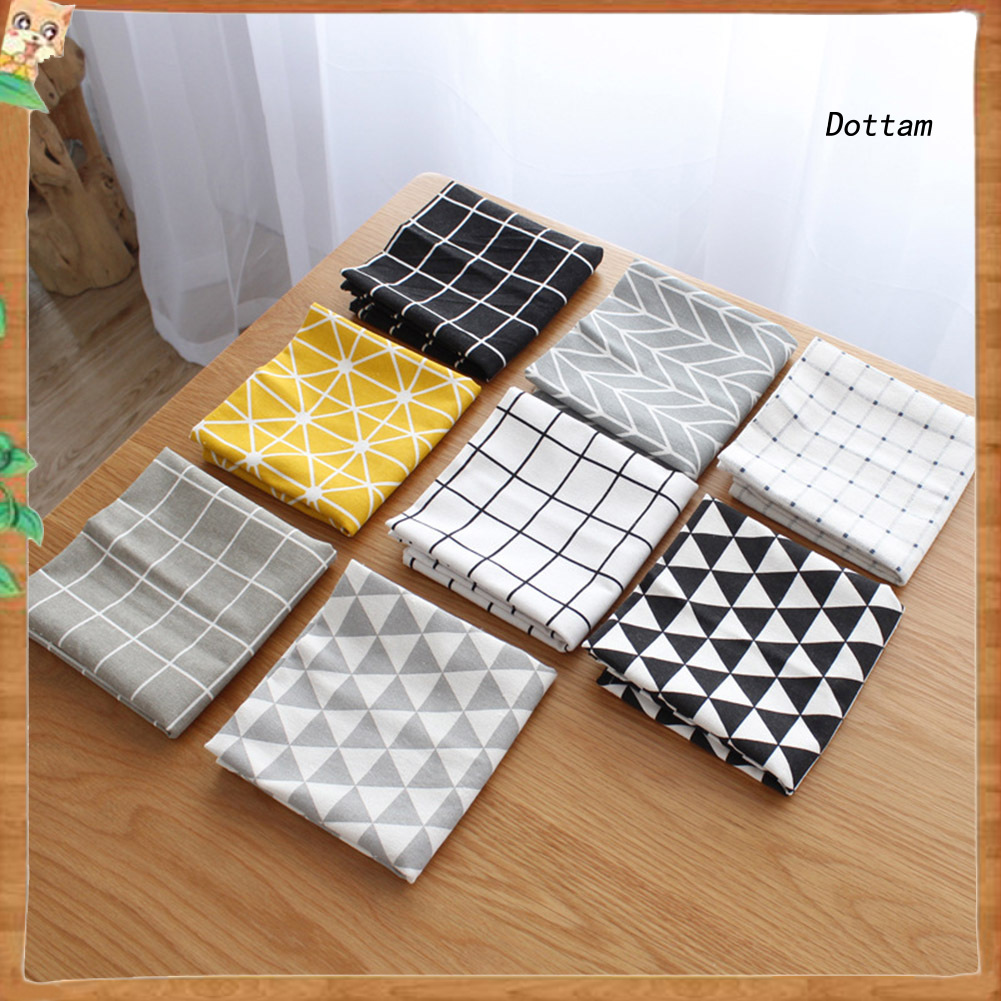 Khăn trải bàn bằng vải cotton thiết kế đơn giản trang trí cho nhà cửa 40x60cm K1