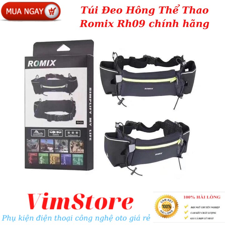 Túi Đeo Chạy Bộ Thể Thao Thời Trang Cao Cấp ROMIX RH09,Hai mặt Leica + Vải chống thấm nước + Sticker phản quang.