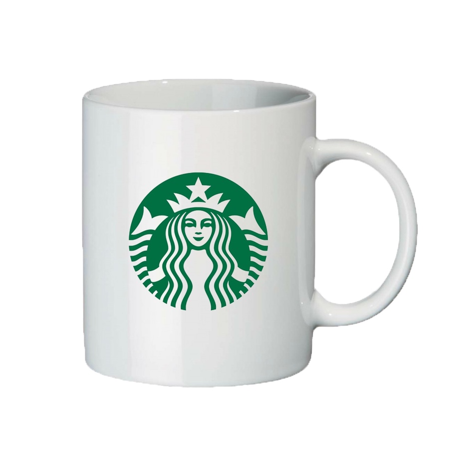 Cốc sứ in hình biểu tượng Star.bucks 300ml các màu - SunStoreVN