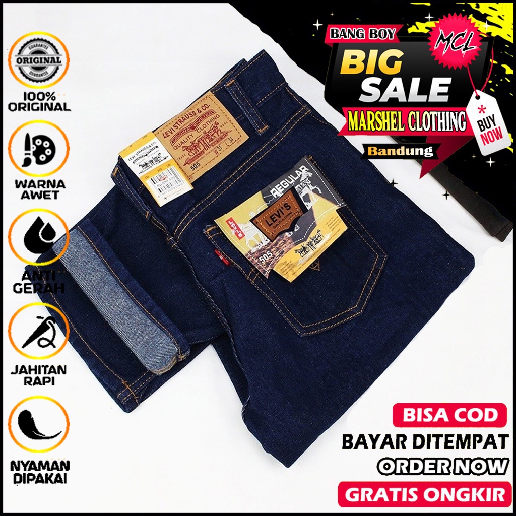 Quần Áo Bsf - Lev'is Blue Navy Standard Reguller Men 505 Màu Đen Size 28 Đến 38