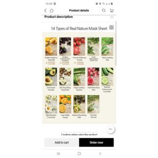 Set mặt nạ thiên nhiên