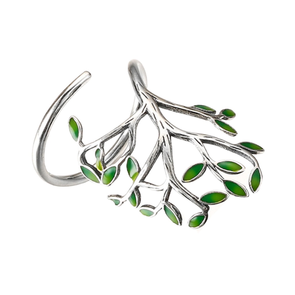 [Ts] Băng Đeo Ngón Tay Màu Xanh Lá Cây Vui Nhộn Dễ Phối Đồ Trang Sức