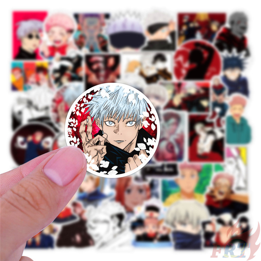 Set 100 miếng dán họa tiết anime Jujutsu Kaisen - Series B Yuji Itadori chống thấm nước thời trang DIY