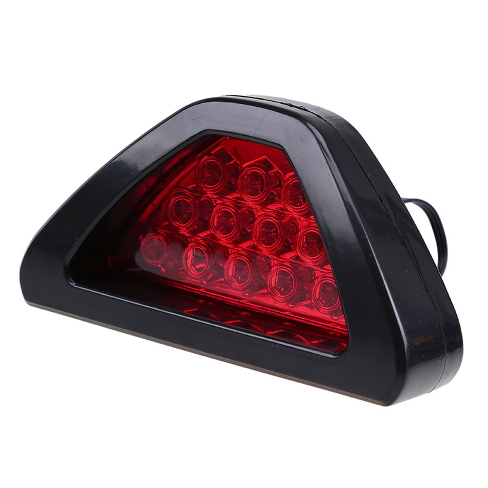 Đèn phanh xe hơi 12 bóng F1 hình tam giác nhiều màu sắc lựa chọn