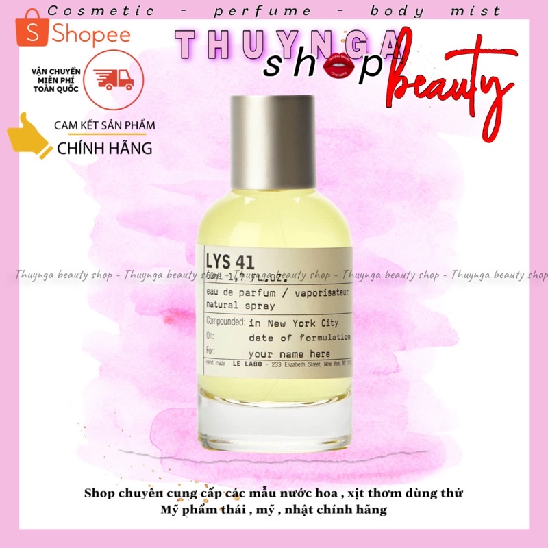 Nước hoa dùng thử Le Labo Lys 41